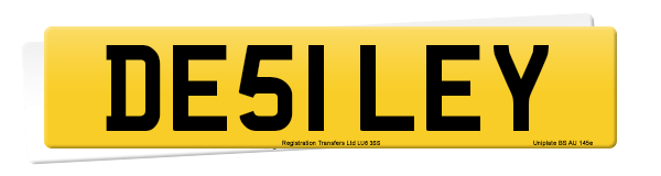 Registration number DE51 LEY